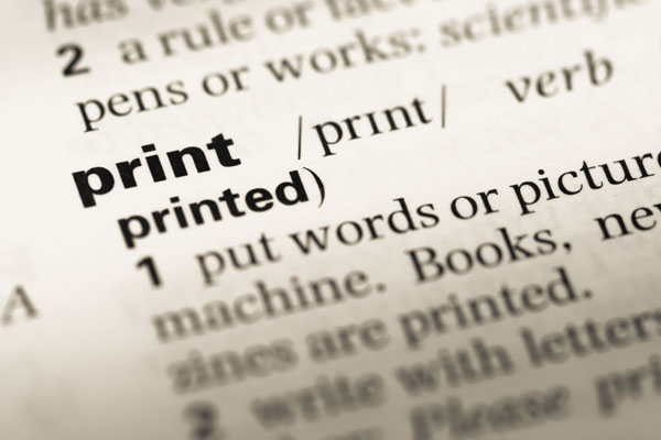 glossary of print terms